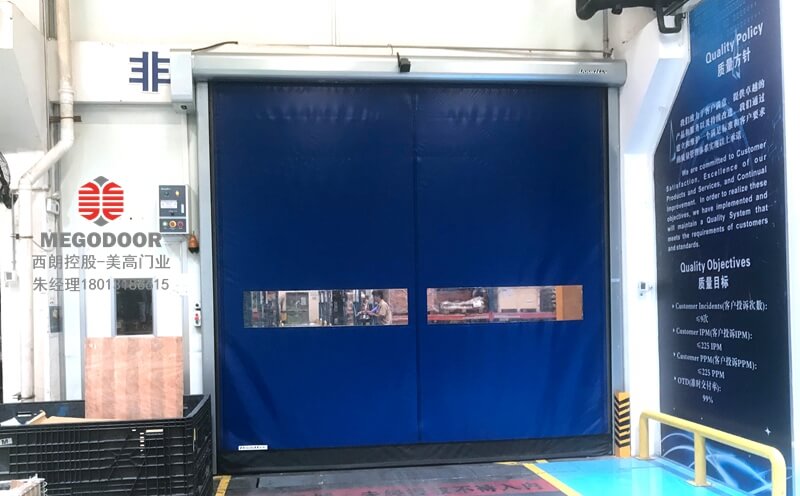 可以在工廠通道用的高頻通道門(mén)插圖2